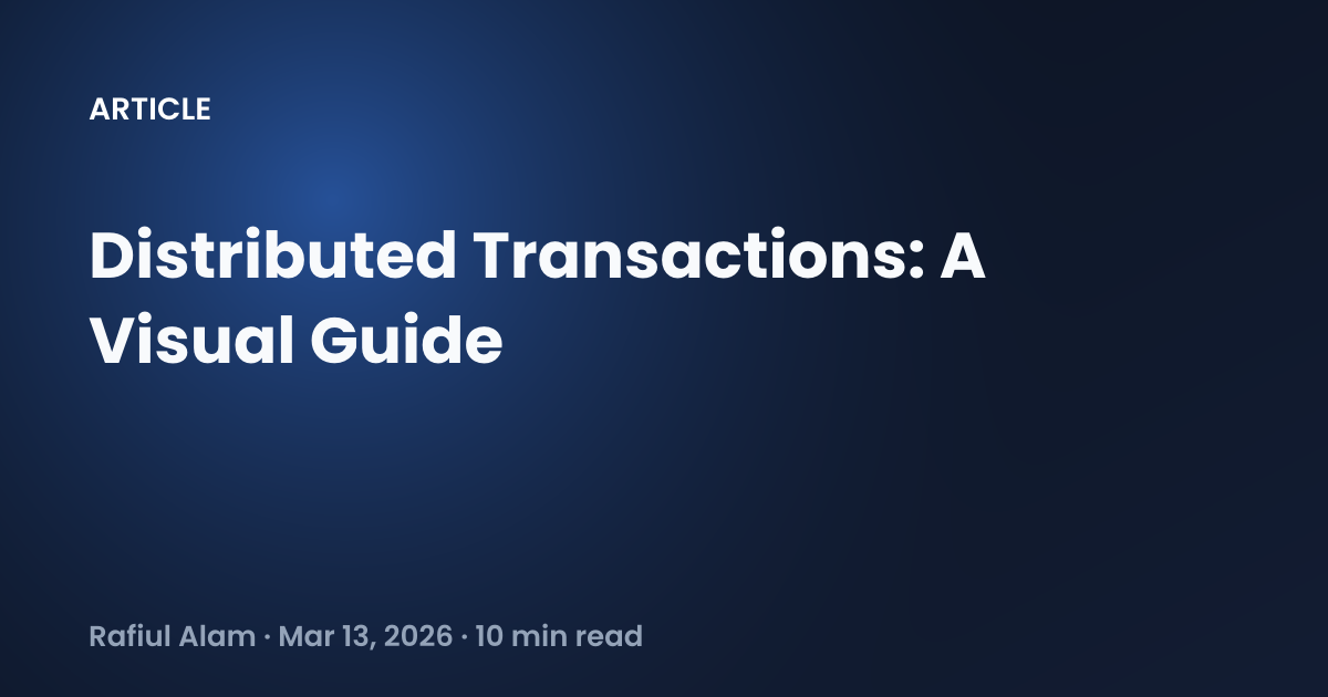 Distributed Transactions: A Visual Guide - Rafiul Alam